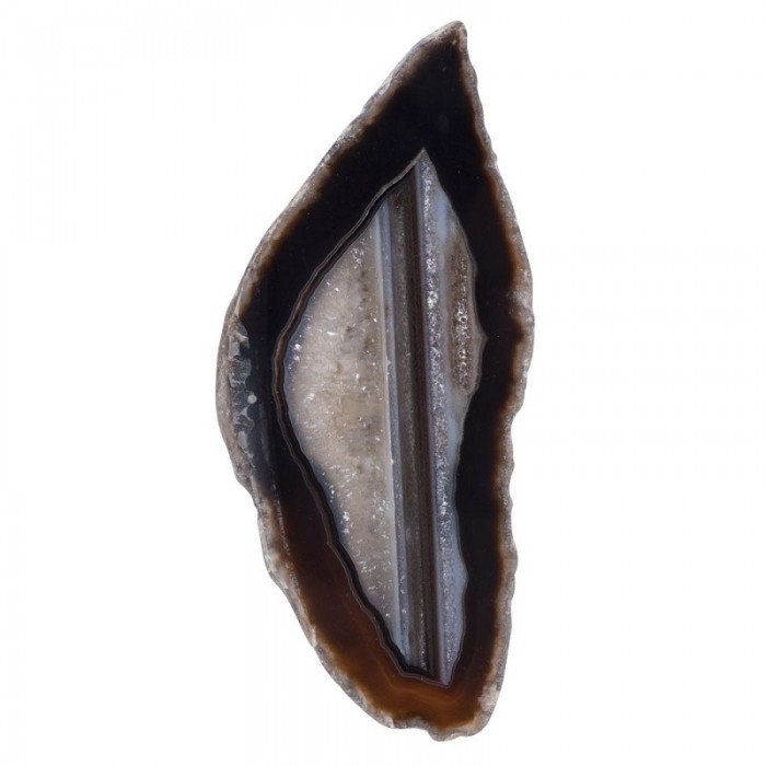 Ημιπολυτιμος Λιθος - Φέτα Αχάτη Μαύρη 4-5cm Agate Ακατέργαστοι λίθοι